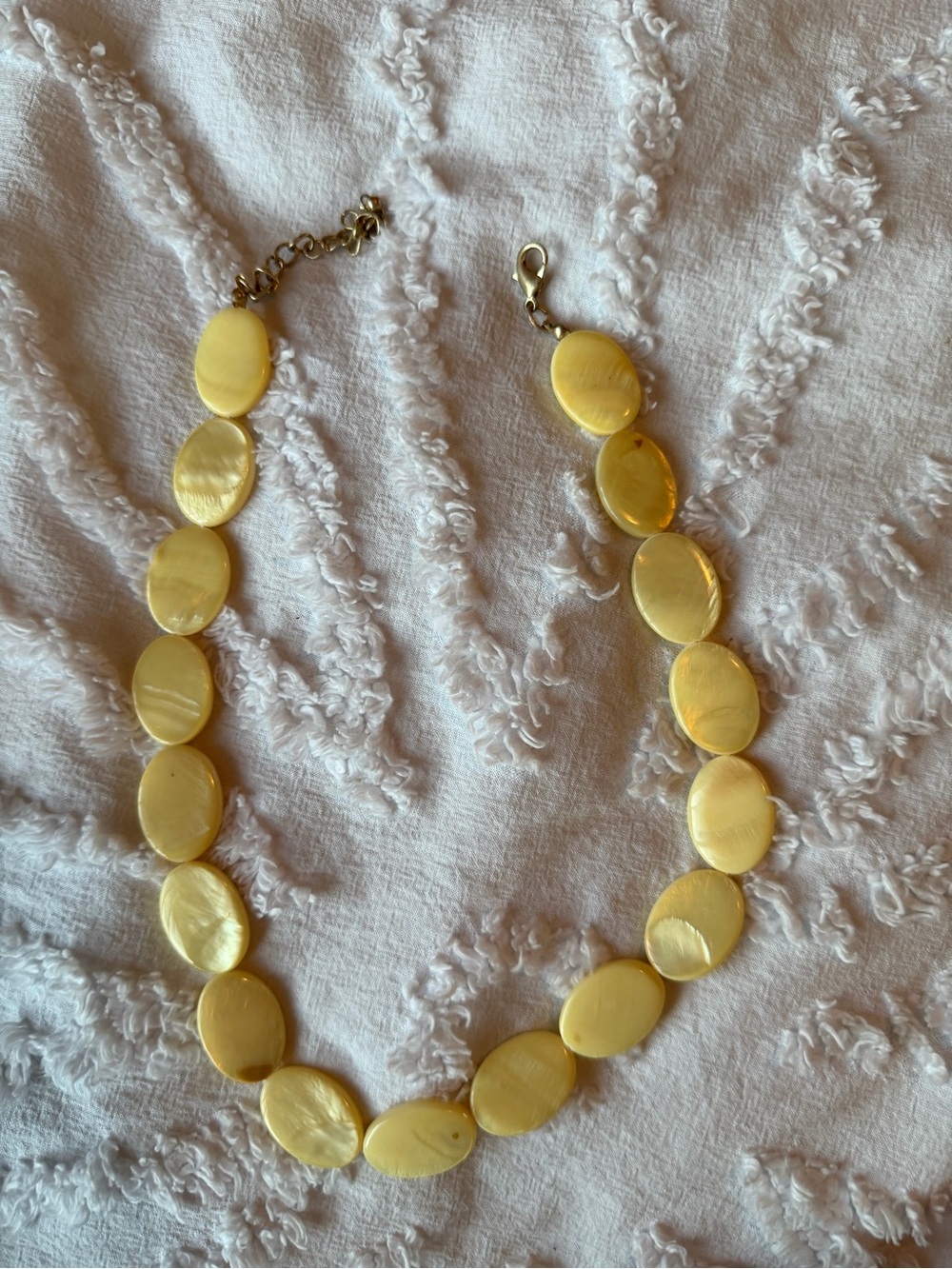 Yellow Disc Necklace
